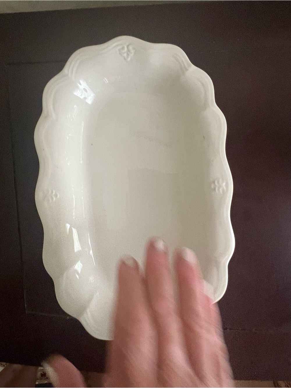Lenox Classic White Decorative Ceramic Serving Dish